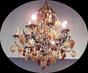 chandelier murano fruit