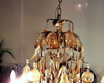 lampadario murano frutta